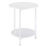 OSP Home Furnishings - Elgin Accent Table - White - Angle