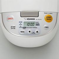 Zojirushi - 5.5 Cups Micom Rice Cooker & Warmer - White - Angle