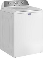 Maytag - 4.2 Cu. Ft. High-Efficiency Top Load Washer with Deep Fill Option - White - Angle