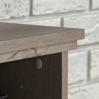 Sauder - River Ranch Bookcase Full Queen Headboard - Mystic Oak - Angle