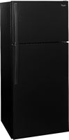 Whirlpool - 14.3 Cu. Ft. Top-Freezer Refrigerator - Black - Angle