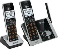 AT&T - CL82213 DECT 6.0 Expandable Cordless Phone System with Digital Answering System - Black - Angle