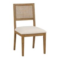 OSP Home Furnishings - Alaina Cane Back Dining Chair 2-PK - Linen - Angle