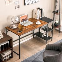 Costway - Writing Desk with Bookshelf - 55