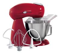 Hamilton Beach - Eclectrics All-Metal Stand Mixer - Red - Angle