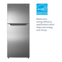 Insignia™ - 10 Cu. Ft. Top-Freezer Refrigerator with Reversible Door and ENERGY STAR Certificatio... - Angle