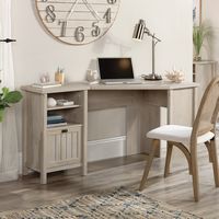 Sauder - Costa Corner Desk - Chalked Chestnut - Angle