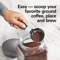 Hamilton Beach - The Scoop Single-Serve Coffee Maker with Removable Reservoir - Black - Angle