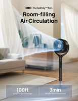 Dreo - TurboPoly Fan 362S - Gray - Angle