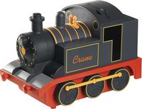 CRANE - 1 Gal. Adorable Ultrasonic Cool Mist Humidifier Train - Black/Red - Angle
