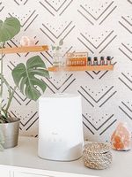 CRANE - 1.2 Gal. Cool Mist Humidifier & Aroma Diffuser - White - Angle