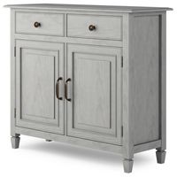 Simpli Home - Connaught Entryway Storage Cabinet - Fog Grey - Angle