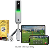 Rapsodo - MLM2PRO Golf Launch Monitor w/ Callaway Chrome Tour Golf Balls - Silver - Angle