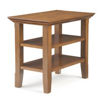 Simpli Home - Acadian Narrow Side Table - Light Golden Brown - Angle