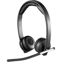 Logitech - H820e Wireless Headset Stereo - Black - Angle