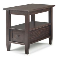 Simpli Home - Warm Shaker Narrow Side Table - Tobacco Brown - Angle