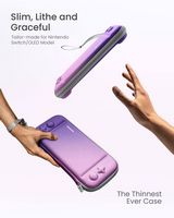 tomtoc - FancyCase-G05 Slim Case for Nintendo Switch - OLED Model, Nintendo Switch, EVA hard shel... - Angle