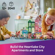 LEGO - Friends Heartlake City Apartments and Stores Building Set 42670 - Angle