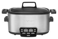 Cuisinart - Cook Central 6-Quart 3-in-1 Multicooker - Stainless Steel - Angle