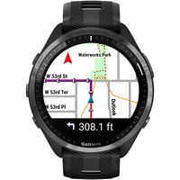 Garmin - Forerunner 965 GPS Smartwatch 47 mm Fiber-reinforced polymer - Carbon Gray TLC/Titanium ... - Angle