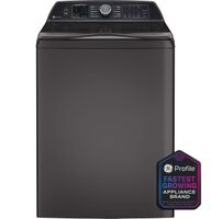 GE Profile - 5.3 Cu. Ft. High Efficiency Smart Top Load Washer with Smarter Wash Technology, Easi... - Angle