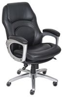 Serta - Back in Motion Health & Wellness Executive Chair - Black - Angle