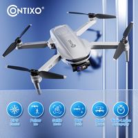 Contixo - F28 GPS Drone with Remote Controller - Silver - Angle