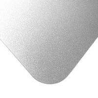 Floortex - Basic Lipped Vinyl Chair Mat for Hard Floor 48 x 51 inches - Clear - Angle