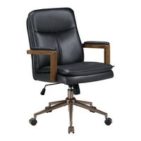 OSP Home Furnishings - Woodlands Office Chair - Black - Angle