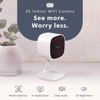 Swann - EVO 2K HD Indoor Wi-Fi Security Camera: Plug-in, motion detection, night vision, 2-way ta... - Angle