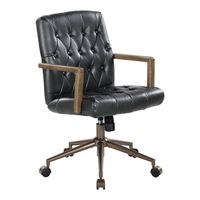 OSP Home Furnishings - Waltham Office Chair - Black - Angle