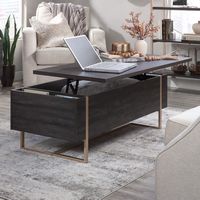 Sauder - Walter Heights Lift Top Coffee Table Bwg - Blade Walnut - Angle