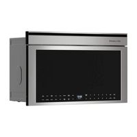 KitchenAid - 1.1 Cu. Ft. Built-In Microwave with Convection - Stainless Steel - Angle