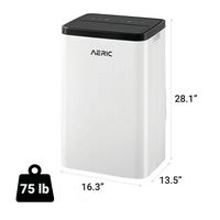 Aeric - 700 Sq. Ft Portable Air Conditioner - White - Angle