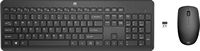 HP - 230 Full-size Wireless Keyboard and Mouse Bundle - Black - Angle