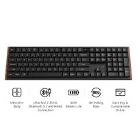 Keychron - K5 Ultra 8k 100% Custom POM Switch Mechanical Gaming Keyboard with Programmable ZMK La... - Angle