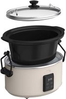 bella PRO - 5-qt. Programmable Slow Cooker - Oatmilk - Angle