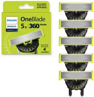 Philips Norelco - OneBlade 360 Blade Replacement Blade 5 Pack - Multi - Angle
