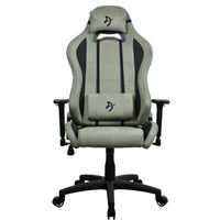 Arozzi - Torretta Supersoft Upholstery Fabric Gaming Chair - Forest - Angle