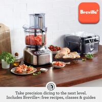 Breville - the Paradice 16-Cup Food Processor - Brushed Stainless Steel - Angle