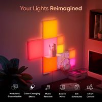 Nanoleaf - Blocks Combo XL Smarter Kit - Smart LED Wall Light Panels - Multicolor - Angle