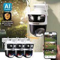Defender - AI 3K+ Guard Tri-Lens PTZ WIFI Plug-in Security Camera, 360° Tracking, AI Detection, W... - Angle