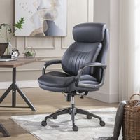 La-Z-Boy - Calix Big and Tall Executive Chair with TrueWellness Technology Office Chair - Slate - Angle