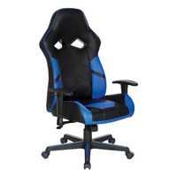 OSP Home Furnishings - Vapor Gaming Chair - Blue/Black - Angle