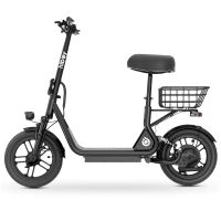 HiBoy - U3 Electric Scooter with Seat, 500W Motor, Neon Lights, 25-Mile Range & 20 mph Max Speed,... - Angle