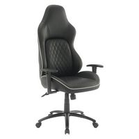 OSP Home Furnishings - High Stakes Gaming Chair - Black/White - Angle