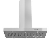 ZLINE - 30 inches - Externally Vented - Island Range Hood - Stainless steel - Angle