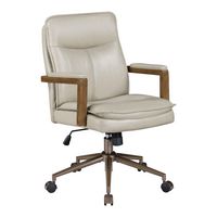 OSP Home Furnishings - Woodlands Office Chair - Taupe - Angle