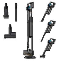 JIGOO - V700 Cordless Stick Vacuum Cleaner w/ All-In-One Clean Station, 215AW Suction Power for M... - Angle