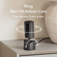 Ring - Pan-Tilt Indoor Security Cam with 360° Horizontal Pan Coverage, Live View & Two-Way Talk, ... - Angle
